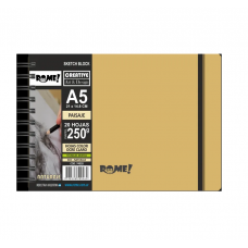 CUADERNO ROME 74028 A5 PAISAJE X20HJS 250GRS LISO NATURALE