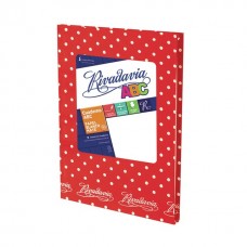 CUADERNO RIVADAVIA ABC 50HJS ROJO LUNARES