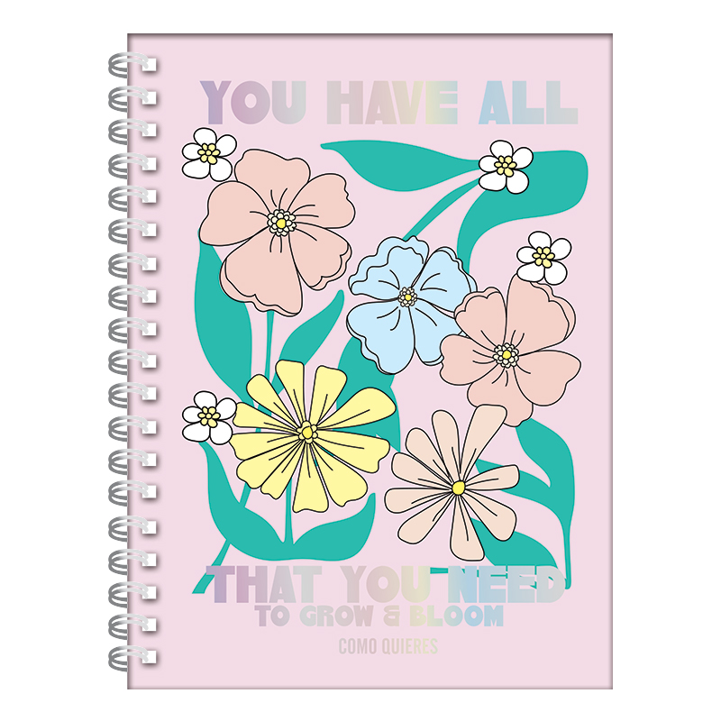 CUADERNO MOOVING 1205136 16X21CM C/ESPIRAL X80HJS COMO QUIERES RAY